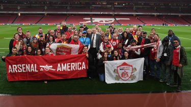 Arsenal America supporters club. Arsenal 3:1 Leicester City. Premier League. Emirates Stadium, 22/10/18. Credit : Arsenal Football Club / David Price.