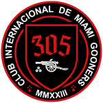 Miami Gooners official logo. Based in Coral Gables, Florida.